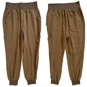 Anthropologie Maeve Cicerone Brown-ish Olive Casual Jogger Trouser Pants Small